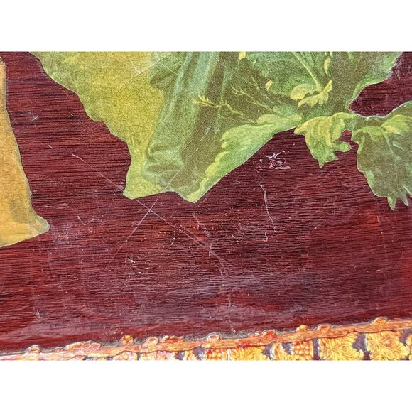 Vintage Francois Boucher "Le Teton De Musique" Decorative Wooden Tray‎ - Picture 6 of 8